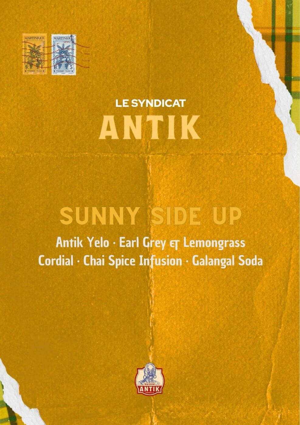 Fiche du cocktail Sunny Side Up, Le Syndicat x ANTIK, sur Antik Yelo
